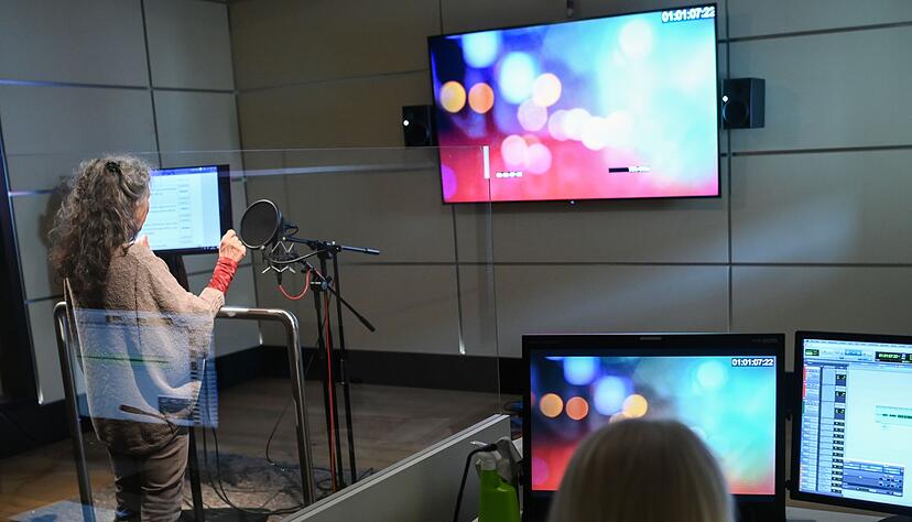 Arbeit im Synchronstudio. (Archivbild)