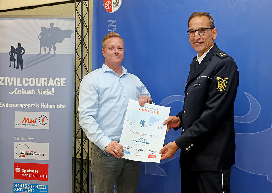 In Künzelsau wird der Zivilcouragepreis verliehen In Künzelsau wird der Zivilcouragepreis verliehen