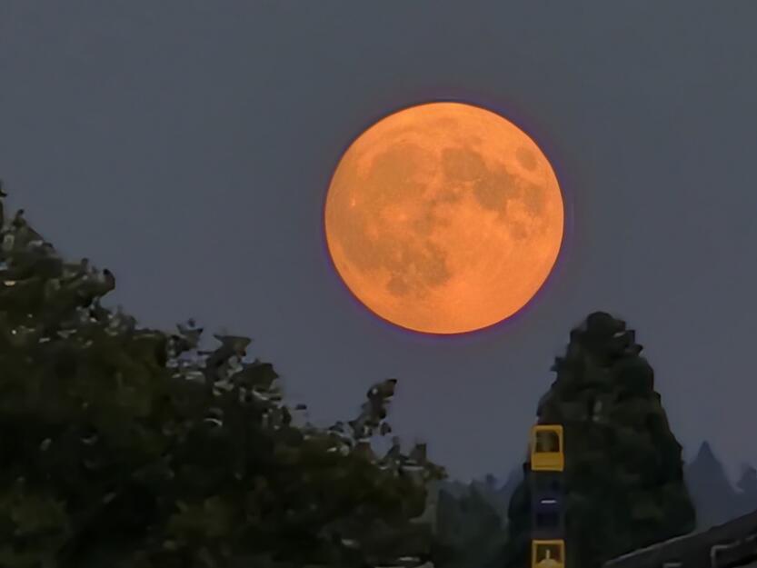 Dieses Supermond-Foto hat meine.stimme-Heimatreporterin Heidrun Rosenberger in Heilbronn gemacht.