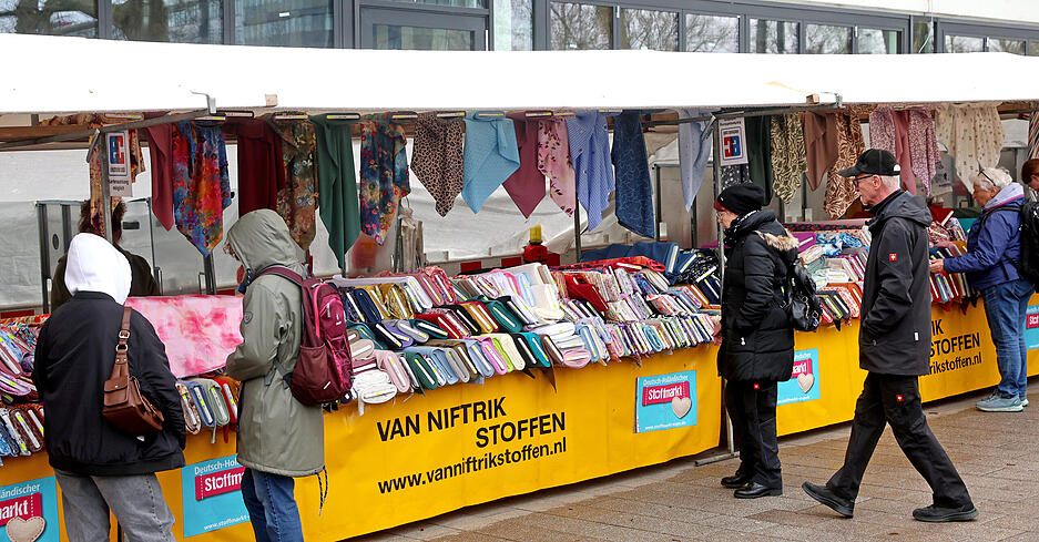 Von 10 bis 17 Uhr findet der Stoffmarkt in Heilbronn statt.