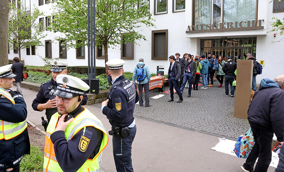 Prozess gegen Klimaaktivisten am Amtsgericht Heilbronn
