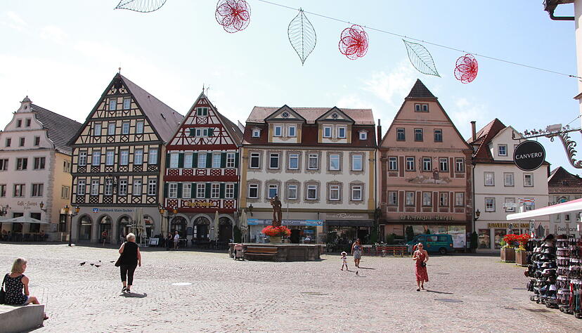 An der &bdquo;Steinw&uuml;ste&ldquo; Marktplatz wird sich auch durch 
die Landesgartenschau wenig &auml;ndern. Der Platz wird als Freifl&auml;che f&uuml;r Veranstaltungen ben&ouml;tigt.