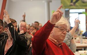Wahlen waren beim Bezirkstag in Niederstetten lediglich Formsache. Einstimmig wurde Ralf Bantel im Amt als Vorsitzender best&auml;tigt.