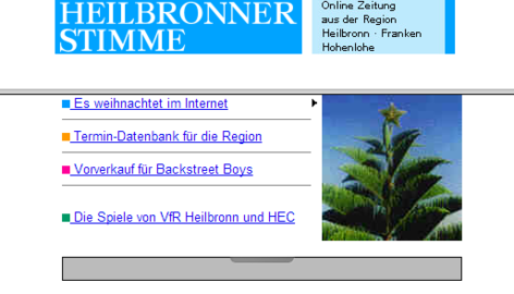 Das Wichtigste gen&uuml;gt: 1996 zeigt Stimme.de vier Beitr&auml;ge aus der Zeitung desselben Tages.