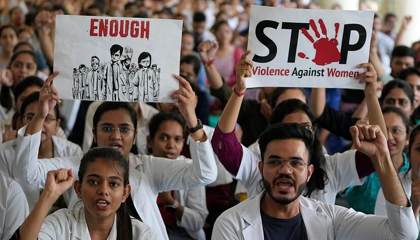 Die Vergewaltigung einer &Auml;rztin, die an ihren Verletzungen starb, hatte in Indien im vergangenen Jahr eine Welle von Protesten ausgel&ouml;st. (Archivbild)