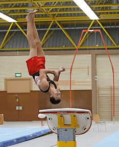 Mike Hindermann ist ein Ausnahme-Turner.
Foto: Marc Schmerbeck