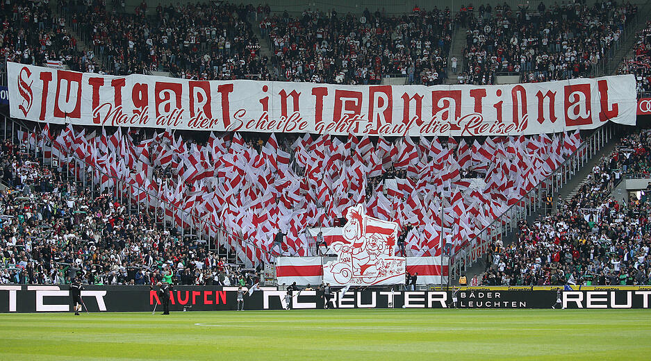 Die Fans des VfB Stuttgart sind bereit für die Champions League.