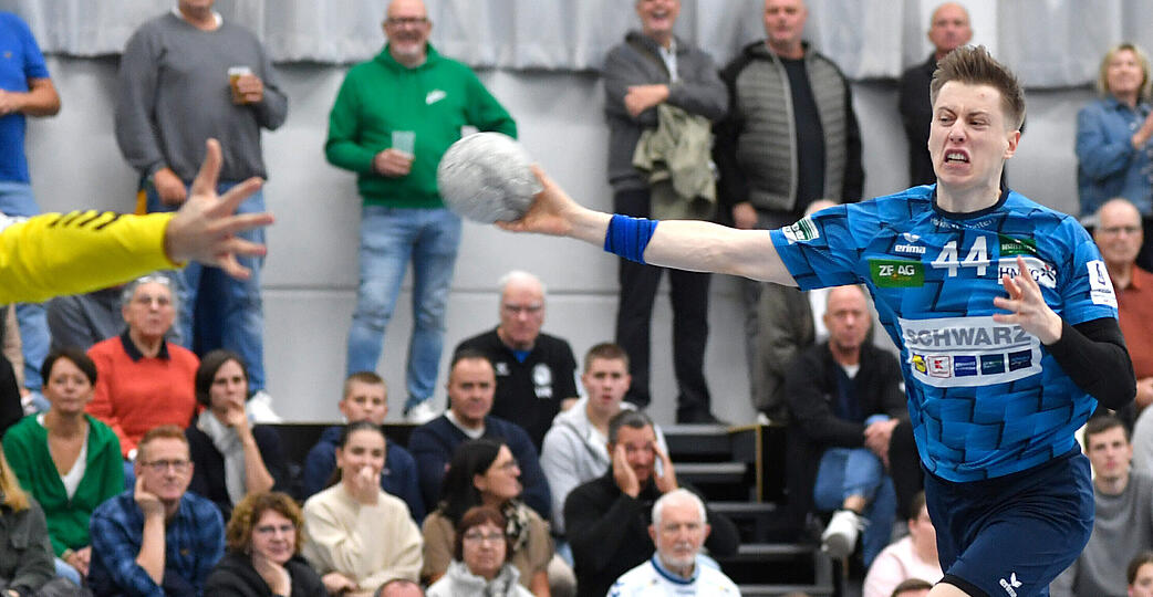 Beim Auswärtsspiel in Schwetzingen erzielte Yannik Starz seine Saisontore 47 bis 59. Damit ist der 23-Jährige unter den Top zehn der Liga.