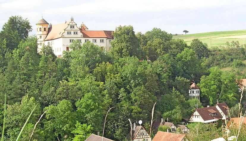 Das Vokalensemble &minus; Thorsten H&uuml;lsemann, Klaus Faika, Gudrun Ederer und Ines Egloff (v.l.) &minus; bringen Luthers Lieder auf Schloss Laibach zum Klingen.