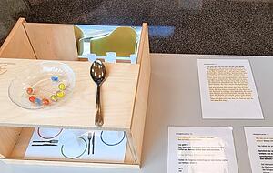 13 alltägliche Situationen können mit einem Demenzsimulator durchgespielt werden, zum Beispiel das Tischdecken.
Foto: privat