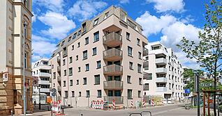 Fünf neue Mehrfamilienhäuser (polygon) in der Happelstraße Heilbronn Fünf neue Mehrfamilienhäuser (polygon) in der Happelstraße Heilbronn