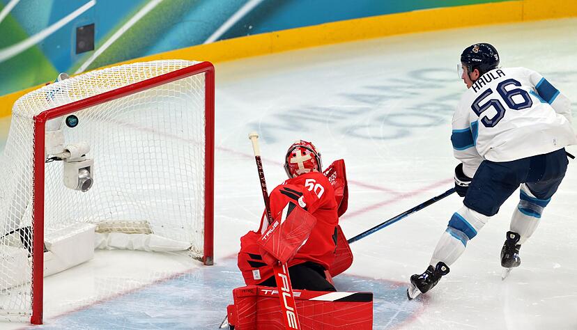 Finnlands Haula hatte f&uuml;r den Olympiasieger von 2022 sogar in Unterzahl getroffen