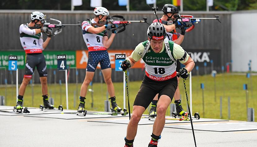 Könnte irgendwann Normalität werden: Biathlon auf Skirollern. (Archivbild)
