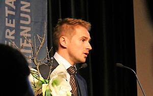 Benjamin Würth trat 2012 beim Familienunternehmertag öffentlich auf.