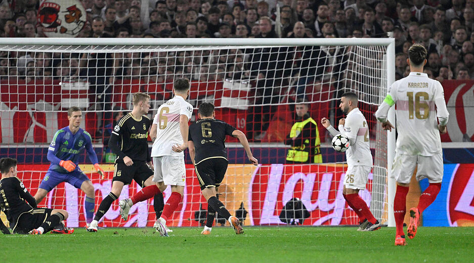 In der zweiten Hälfte machte der VfB Stuttgart Druck.