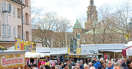 Viele Besucher beim Rummel auf dem Heilbronner Pferdemarkt