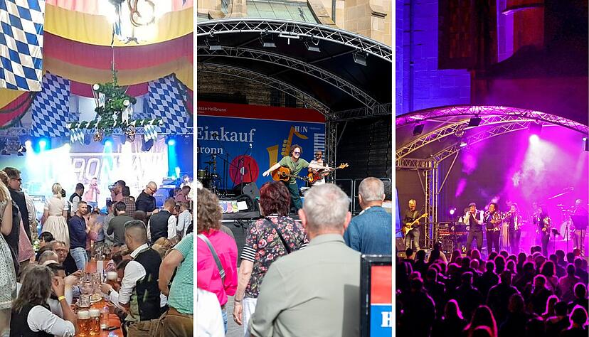 In Künzelsau wird auf den Wert-Wies'n gefeiert (von links) und in Heilbronn findet am Sonntag das Shopping- und Musikevent Jazz & Einkauf statt. Am Abend zuvor ist bei der Langen Nacht der Kultur in Heilbronn ein umfangreiches Programm geboten. In Künzelsau wird auf den Wert-Wies'n gefeiert (von links) und in Heilbronn findet am Sonntag das Shopping- und Musikevent Jazz & Einkauf statt. Am Abend zuvor ist bei der Langen Nacht der Kultur in Heilbronn ein umfangreiches Programm geboten.