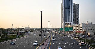Der Verkehr in Dubai ist nach dem Angriff auf das US-Konsulat fast zum Erliegen gekommen.
