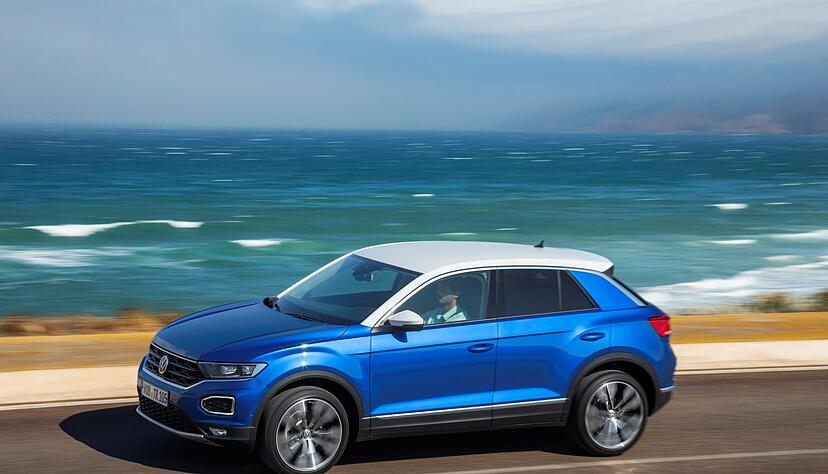 Den T-Roc hat Volkswagen nicht nur wie hier geschlossen, sondern auch als Cabrio im Programm.