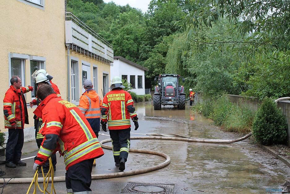 Hochwasser in Forchtenberg Hochwasser in Forchtenberg