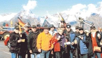 So machte das Ganze natürlich besonders viel Spaß: Traumhaftes Wetter war den Traktoren-WM-Teilnehmern aus dem Zabergäu auf dem Großglockner beschert. Foto: privat