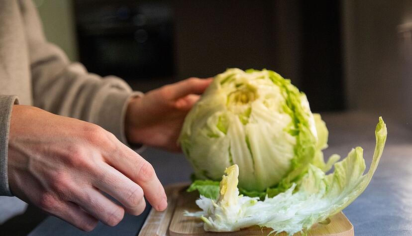 Fazit: Mit nur einem Schlag ist der Salat bereit f&uuml;r die Weiterverarbeitung
