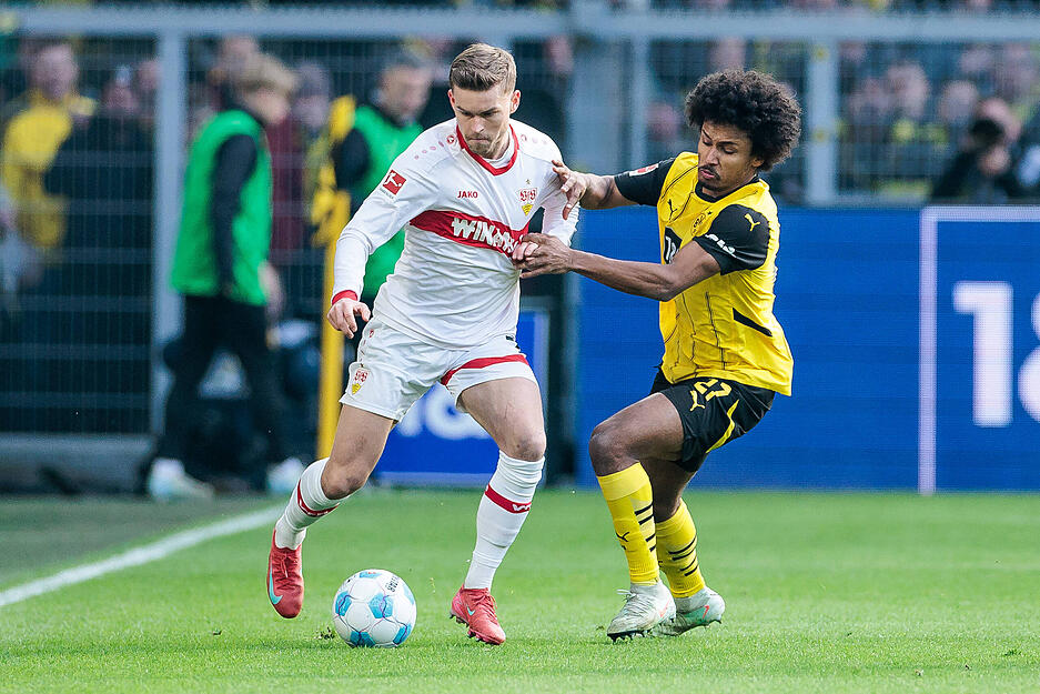 Maximilian Mittelstädt: Defensiv gut, schaffte es aber nicht immer, Adeyemi zu halten. Kein Problem, denn generell hielt die Abwehr des VfB stand. Mittelstädt reihte sich in die starke Leistung ein. Note: 3