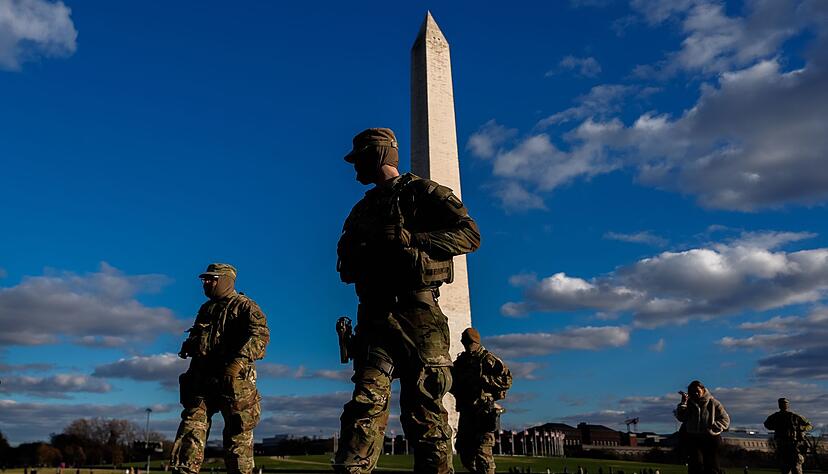 Nationalgardisten patrouillieren in der US-Hauptstadt.