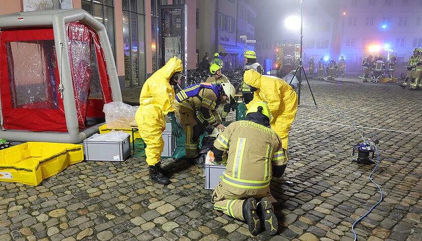 Gro&szlig;einsatz am M&uuml;nsterplatz in Konstanz.