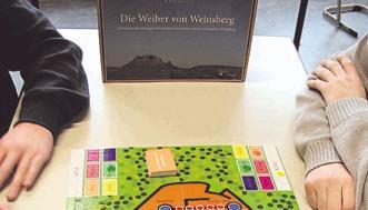 So sieht das Spielbrett aus. Maximal vier Spieler k&ouml;nnen dabei sein.Foto: Kinzinger