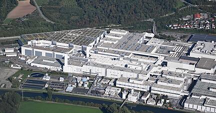 Das Audi-Werk in Neckarsulm. Das Audi-Werk in Neckarsulm.