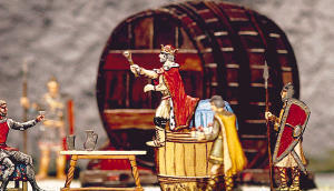 Fast wie im richtigen Leben. Vielleicht. Gambrinus, der Schutzpatron der Bierbrauer, bei einem mittelalterlichen Zechgelage.
          Fotos: Klaus Thomas Heck Fast wie im richtigen Leben. Vielleicht. Gambrinus, der Schutzpatron der Bierbrauer, bei einem mittelalterlichen Zechgelage.
          Fotos: Klaus Thomas Heck