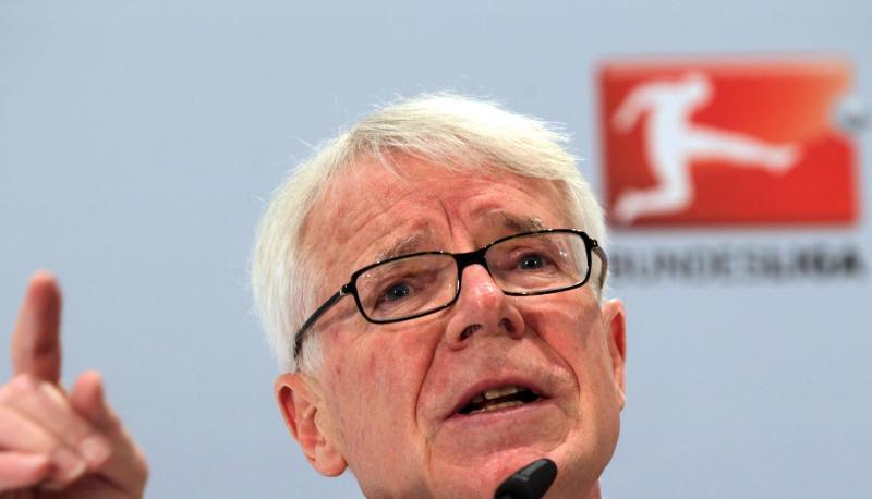 Reinhard Rauball fordert die namentliche Offenlegung von Gewaltt&auml;tern. Foto: Frank Rumpenhorst