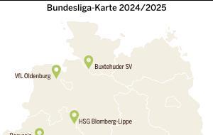 Teilnehmende Vereine an der Handball Bundesliga Frauen 2024/2025 Teilnehmende Vereine an der Handball Bundesliga Frauen 2024/2025