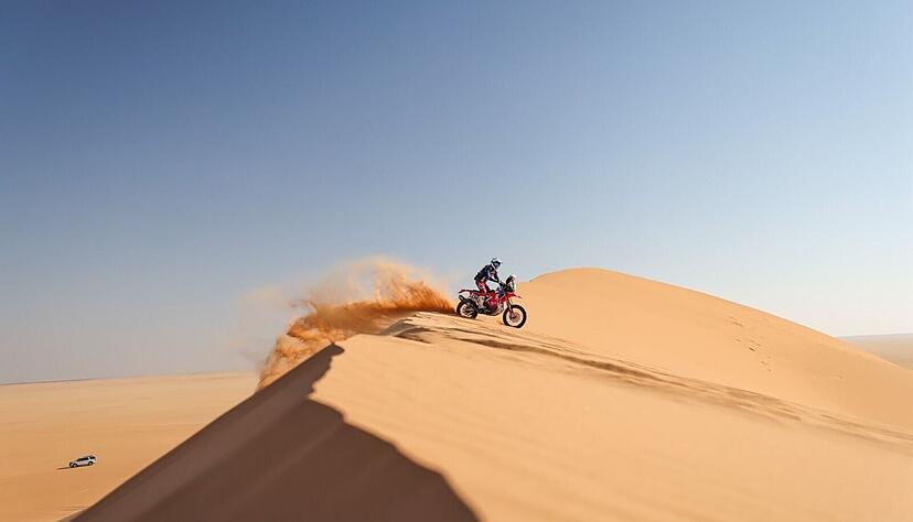 Dünen und Sand soweit das Auge blickt - das ist die Rallye Dakar. Dünen und Sand soweit das Auge blickt - das ist die Rallye Dakar.