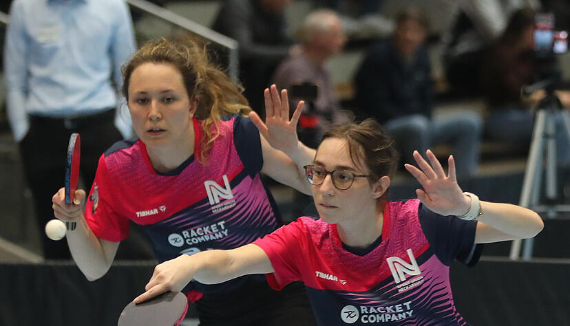 Die Neckarsulmerinnen Kathrin Hessenthaler (links) und Ronja Mödinger legen am Wochenende in der 3. Liga los.