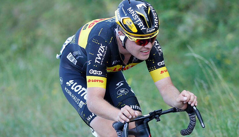 Am 22. August 2024 nahm Nick Bangert sein Herz in die Hand und fuhr bei der Deutschland Tour im Alleingang in Richtung seiner Heimatstadt.