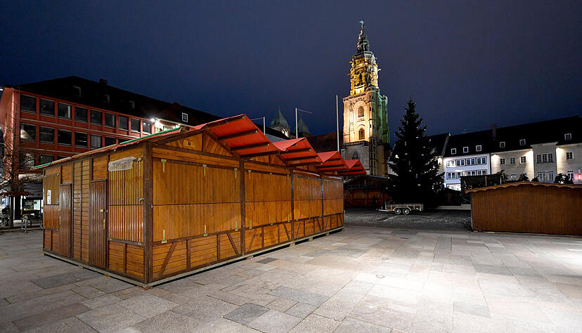 Zum zweiten Mal in Folge wurde der Käthchen-Weihnachtsmarkt in der Heilbronner Innenstadt coronabedingt abgesagt. Foto: Mario Berger Zum zweiten Mal in Folge wurde der Käthchen-Weihnachtsmarkt in der Heilbronner Innenstadt coronabedingt abgesagt. Foto: Mario Berger