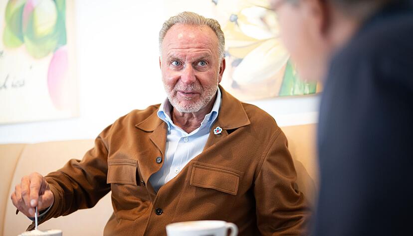 Karl-Heinz Rummenigge beim Interview vor seinem runden Geburtstag.