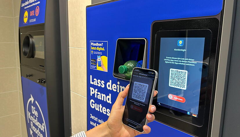 Lidl führt im Agust einen digitalen Pfandbon deutschlandweit ein.