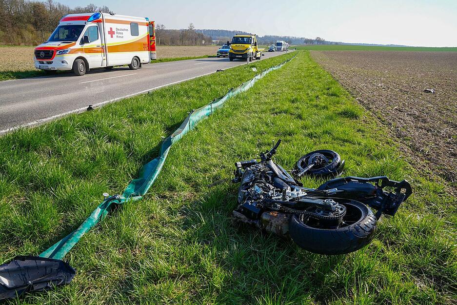 Die Landstra&szlig;e L1110 bei Kirchardt ist voll gesperrt.