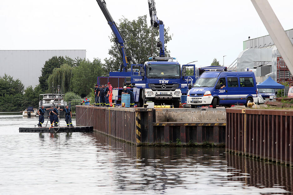 THW probt den Ernstfall in Heilbronn
