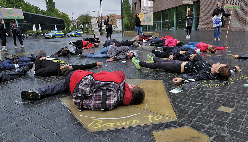 Die Aktion der Parents for future. Die Aktion der Parents for future.