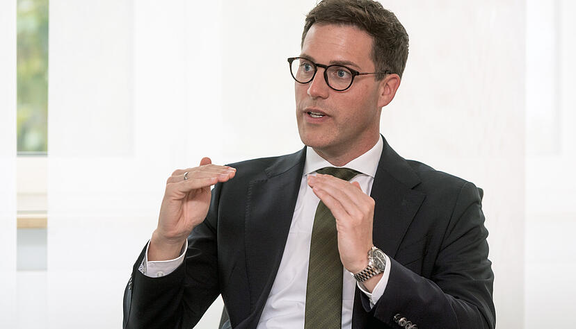 Beim Redaktionsbesuch in Heilbronn spricht CDU-Landeschef und Fraktionsvorsitzender Manuel Hagel über die Zukunftsfähigkeit der Wirtschaft, seinen Koalitionspartner und die AfD. Beim Redaktionsbesuch in Heilbronn spricht CDU-Landeschef und Fraktionsvorsitzender Manuel Hagel über die Zukunftsfähigkeit der Wirtschaft, seinen Koalitionspartner und die AfD.