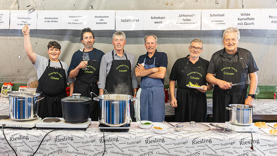 Neben Wein werden bei den Lauffener Weintagen auch diverse Speisen angeboten &ndash; unter anderem eine exklusive Wurst.