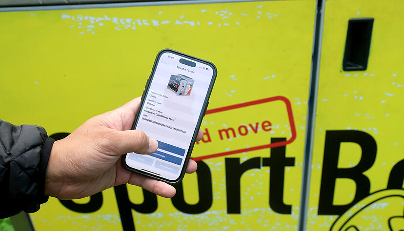 Mit der App werden die Sportboxen in Heilbronn per Handy geöffnet. Mit der App werden die Sportboxen in Heilbronn per Handy geöffnet.
