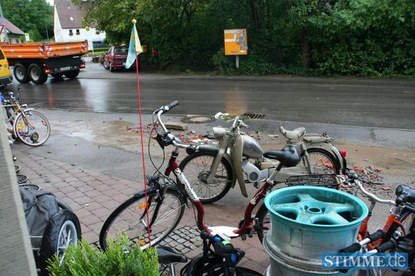 Hochwasser in Eschelbach bei Neuenstein Hochwasser in Eschelbach bei Neuenstein
