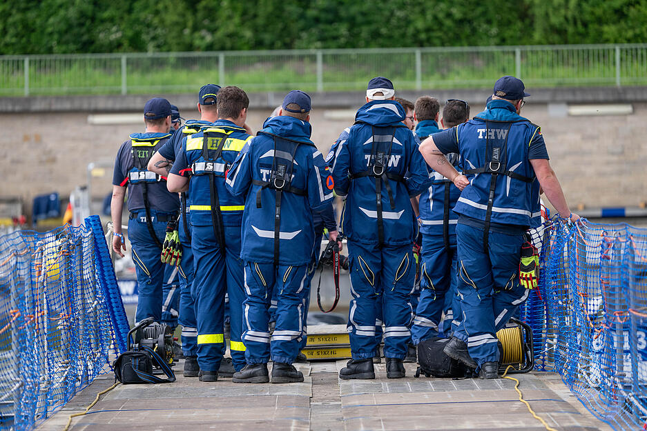 Ein dramatisches Szenario: Nach einem Starkregen ist Ha&szlig;mersheim von der Umgebung abgeschnitten.