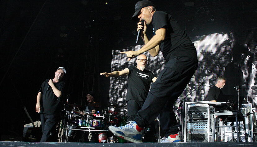 Sie sind "Long Player" im Musikbusiness: Die Fantastischen Vier - hier bei ihrem Auftritt bei "Live im Schloss" in Bad Mergentheim vergangenen Sommer - kommen n&auml;chstes Jahr nach Heilbronn.