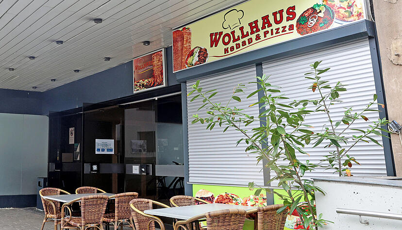 Seit Montag bleiben die Rollläden geschlossen. Etwa 50 Sitzplätze hatte die Döner-Stube im Wollhaus.